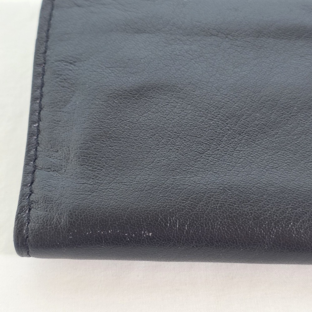 Wilsons Leather Men's Black Genuine Leather Trifold Wallet w/ ID Window, Cards - Picture 8 of 10